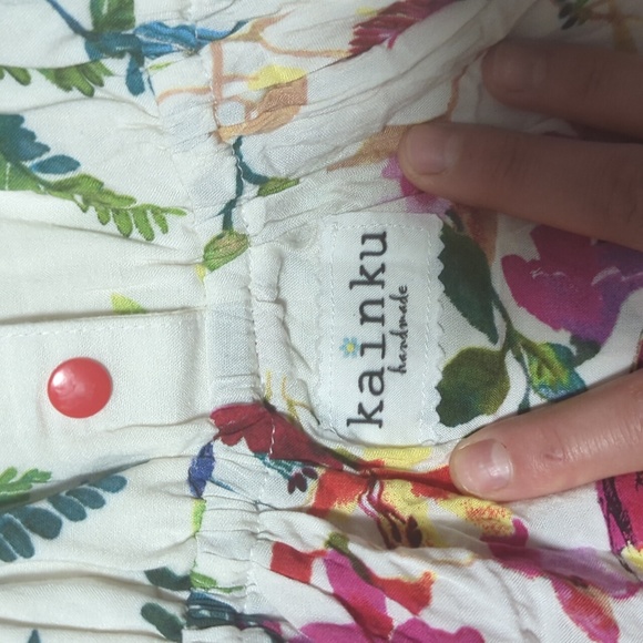 NWOT KAINKU HANDMADE size 3T/4T little girls BIRDS OF PARADISE dress - Picture 2 of 6